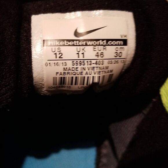 Nike Dual Fusion Lite Gray with Neon Green Detaim Men's Running Shoe Sz 12 - Picture 10 of 11